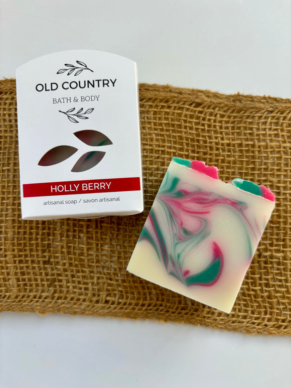 Holly Berry Soap Bar