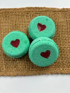 Grinch Heart Bath Bomb Slider