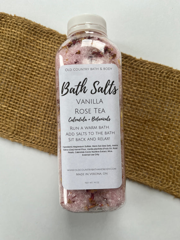 Vanilla Rose Tea Bath Salts